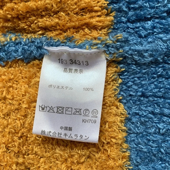 Baby piccolo zip up teddy bear blue argyle sweater 6-12 months cozy - Picture 4 of 4